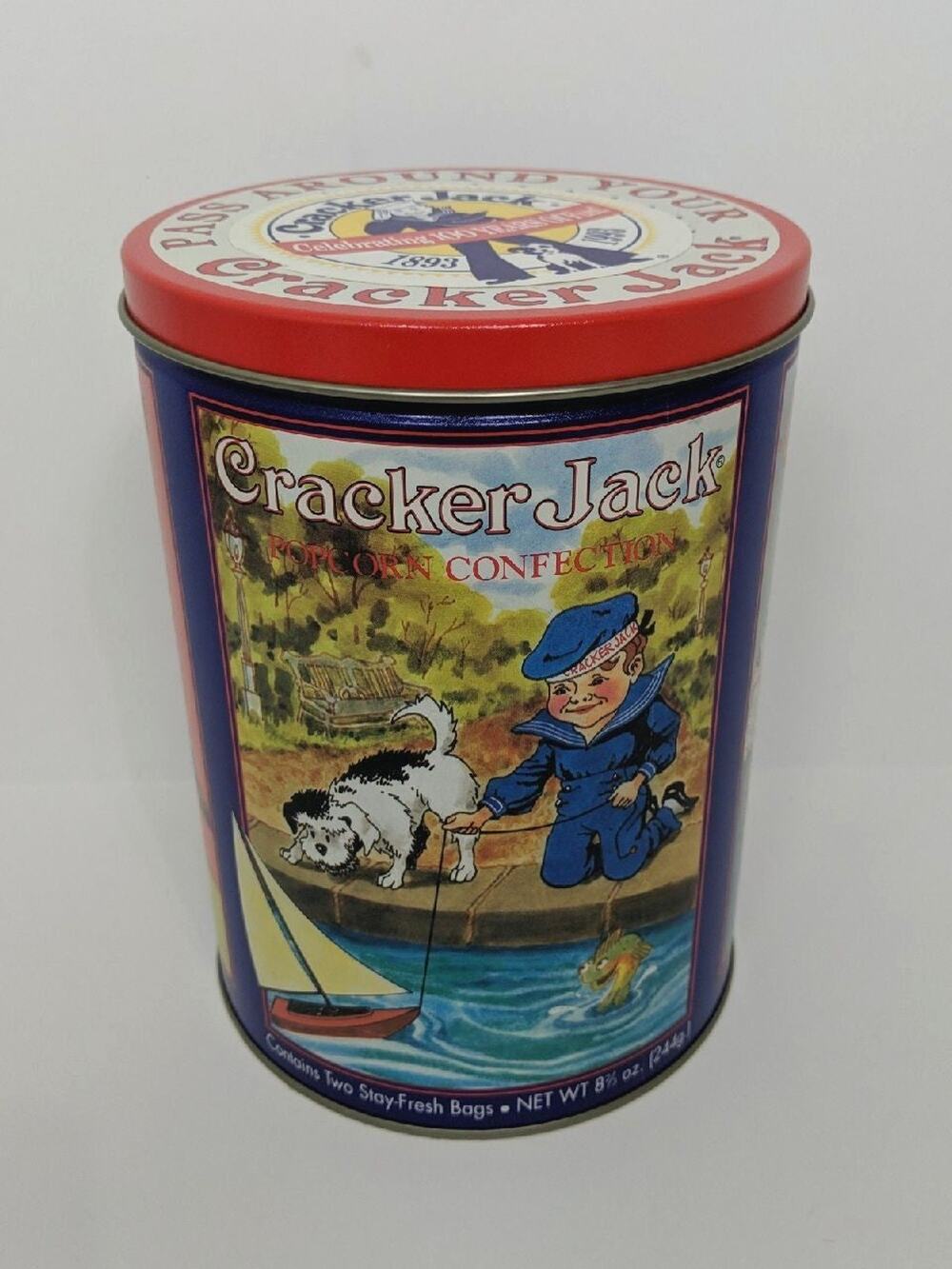 Vintage 1993 Cracker Jack Tin